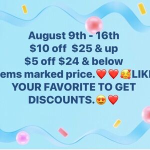 SEPTEMBER 10th - 30th - StoreWide Discount Offer on INCLUDES EVERY ITEM.